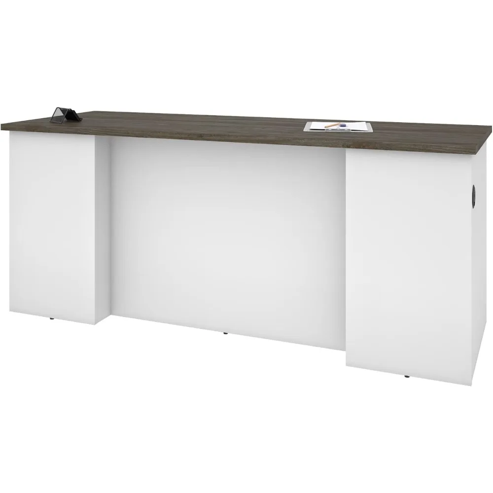 

Norma 71W Desk Shell in Walnut Grey & White