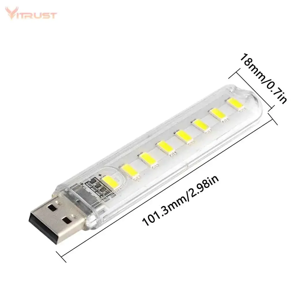 Lampka nocna kempingowa LED USB do laptopa Power Bank PC