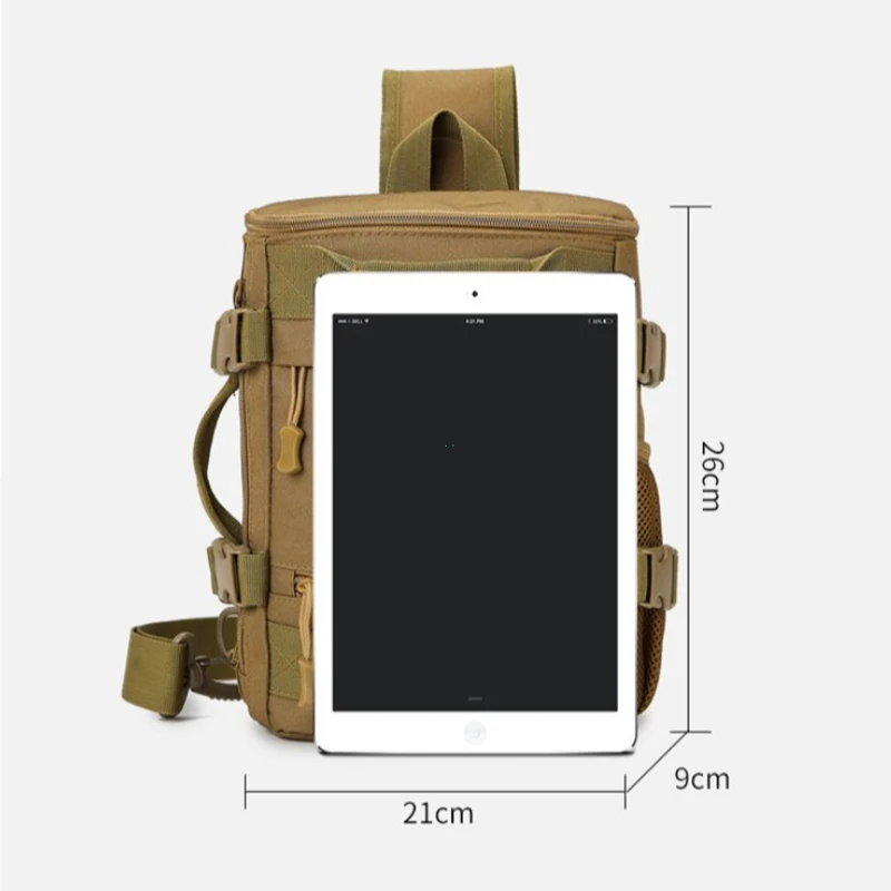 Picture 5: Outdoor Tactical Camping Chest Bag Mens Hiking Trekking Fishing Cycling Pack Portable Travel Sports Luggage Rucksack Fanny Pack