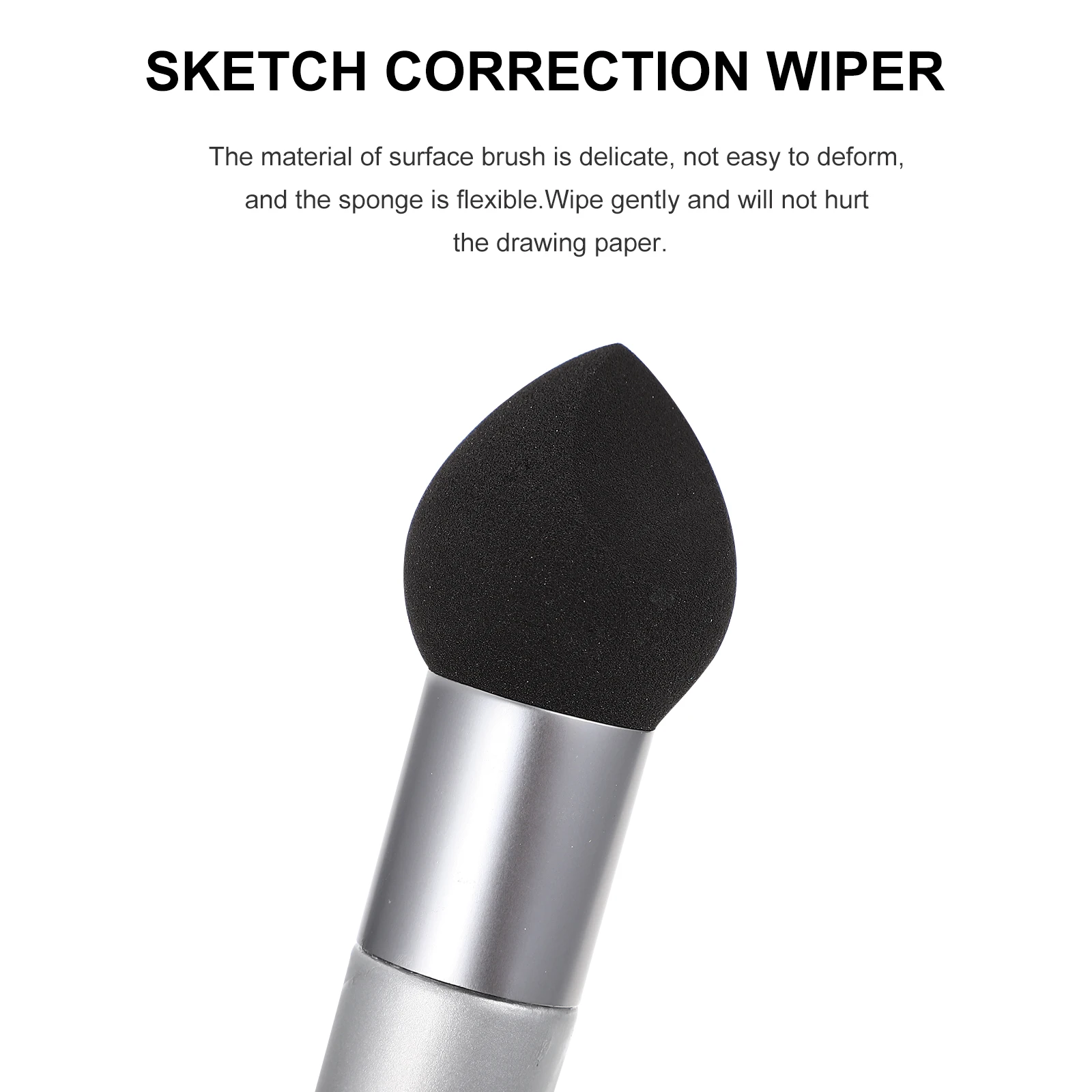 

3pcs Sponge Sketch Wipe Pen Blending Tool Smudge Eraser Highlight Correction Artist Supplies Lightweight Durable Storage