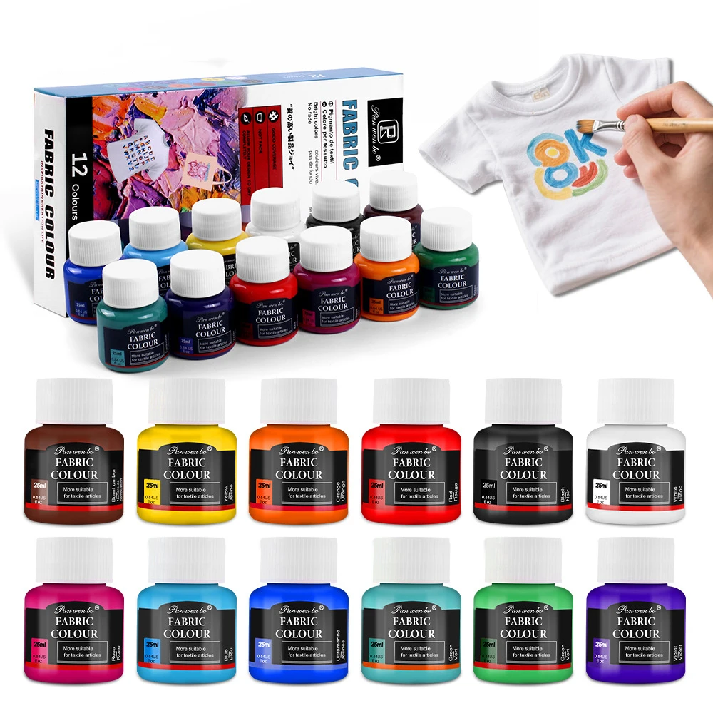 【セール中】JIANQI アクリル絵の具セット 6/12 色 25ml、防水ポータブルアート豊富な顔料、DIY クラフト、描画、絵画、キャンバス、ロック用