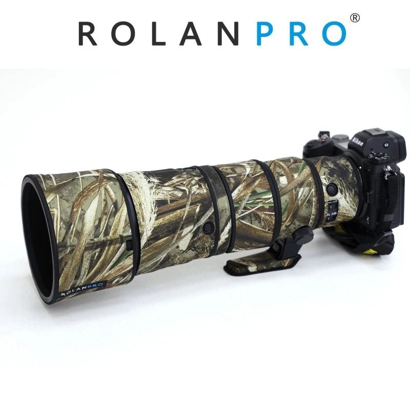 ROLANPRO Lens Coat For Nikon Z 600mm F6.3 VR S Waterproof Protective Case Camouflage Rain Cover NIKKOR Z600 f/6.3 Guns Sleeve