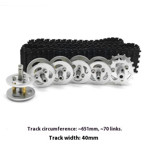 Intelligente wagenaccessoires, koppeling met een binnendiameter van 4 mm, plastic tracks tankwagen DIY-kit, metalen dragende aandrijfwielonderdelen