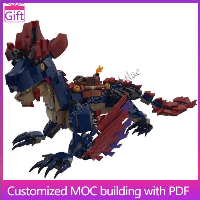 

549 детали Fantasy Dragon Rider модульная модель на заказ DIY сборка кирпичи игрушки для фанатов фэнтези дисплей фестиваль подарки-сюрпризы
