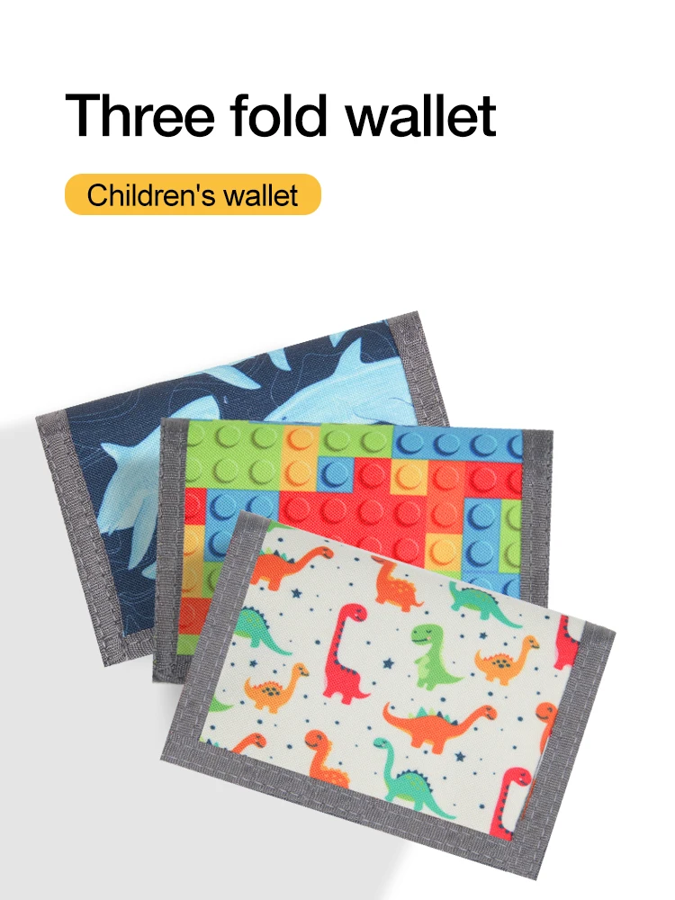 Wholesale Children\'s Wallet Student Mini Coin Purse Portable Card Bag Key Storage Bag New Simple Wallets For Boy And Girl