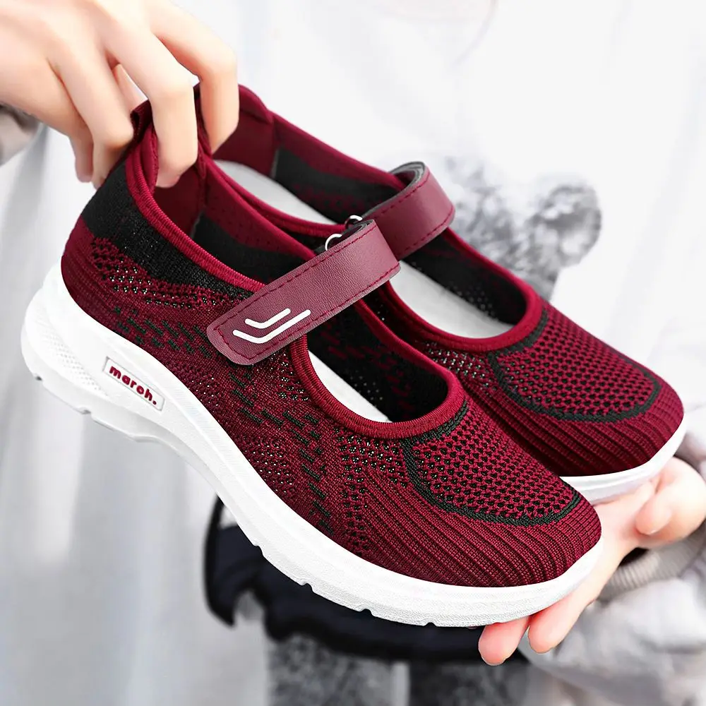 Summer Casual Women\'s Sneakers Ballet Flats Breathable Tenis Femimino Barefoot Shoes Platform Ladies Sport Running Sneaker