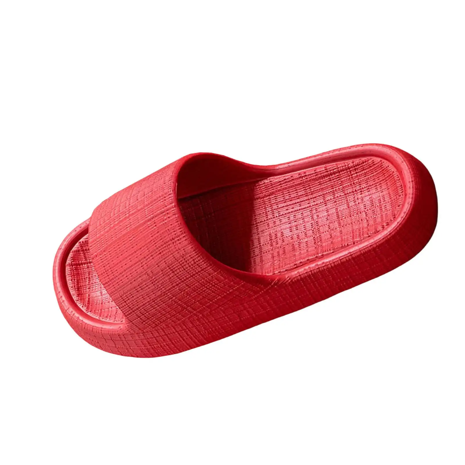 Womens Slides Slippers, EVA Anti-Slip Thick Sole Shower Bathroom Shoes Casual Indoor Outdoor Slide Sandals Red