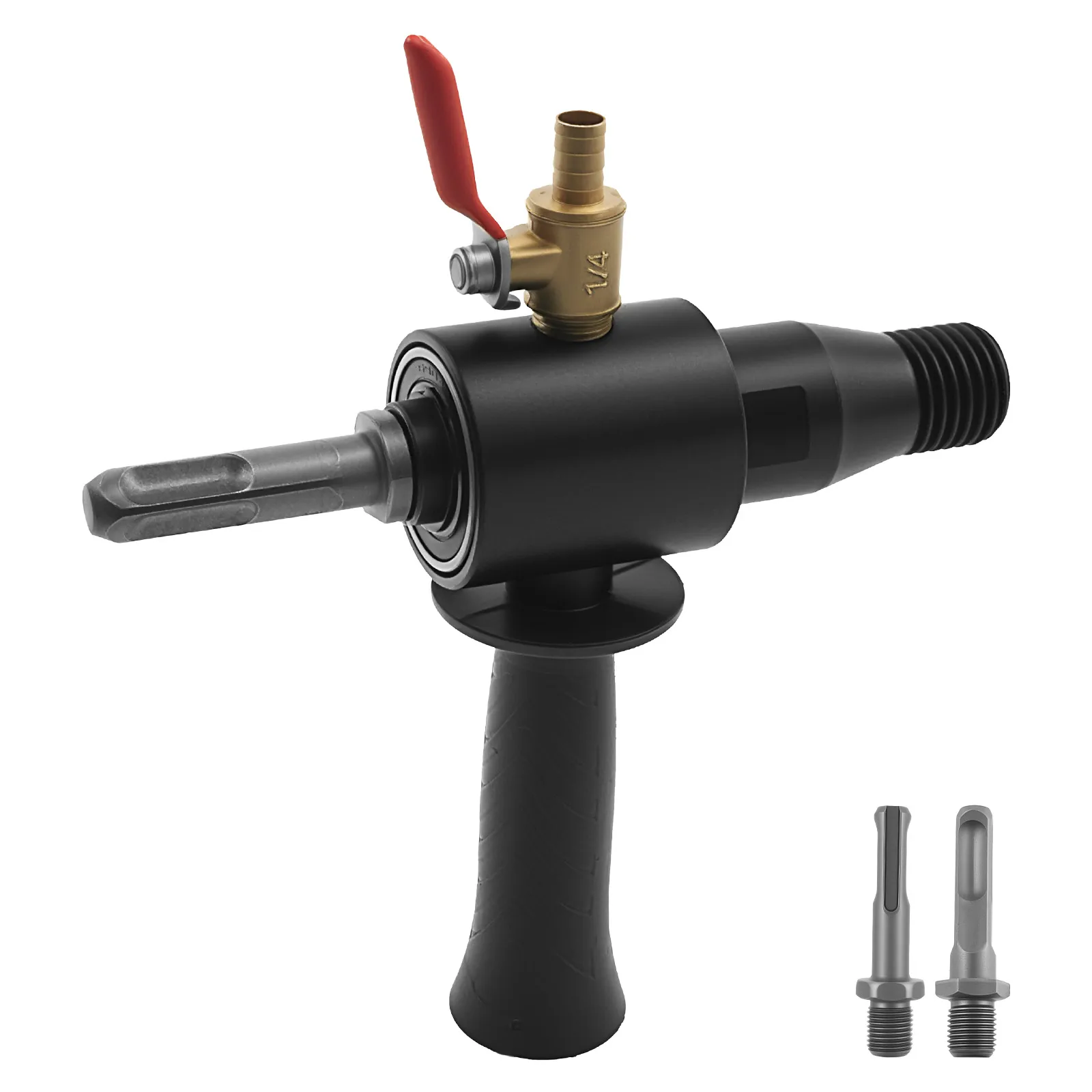 SDS PLUS Drill Adapter Electric Hammer Water Injection Adapter Carbon Steel Hammer Water Injection Converter with 2 Conversion
