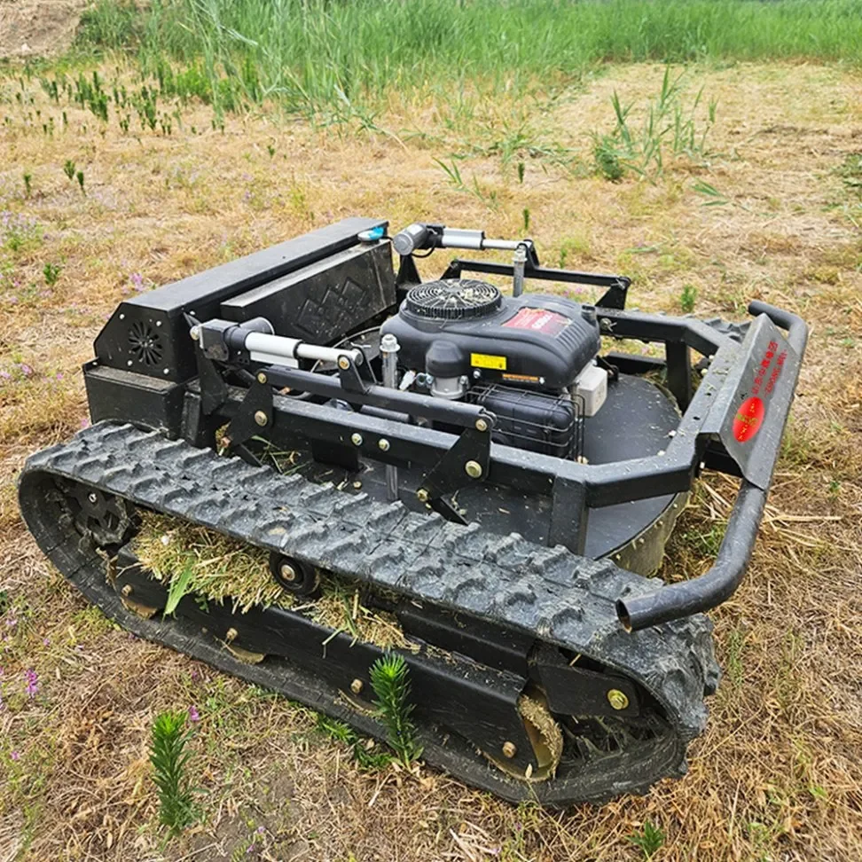 Multifunction Home Garden Smart Crawler Agricultural Auto Zero Turn Electric Remote Control Robot Electric Cordless Ride Sickle