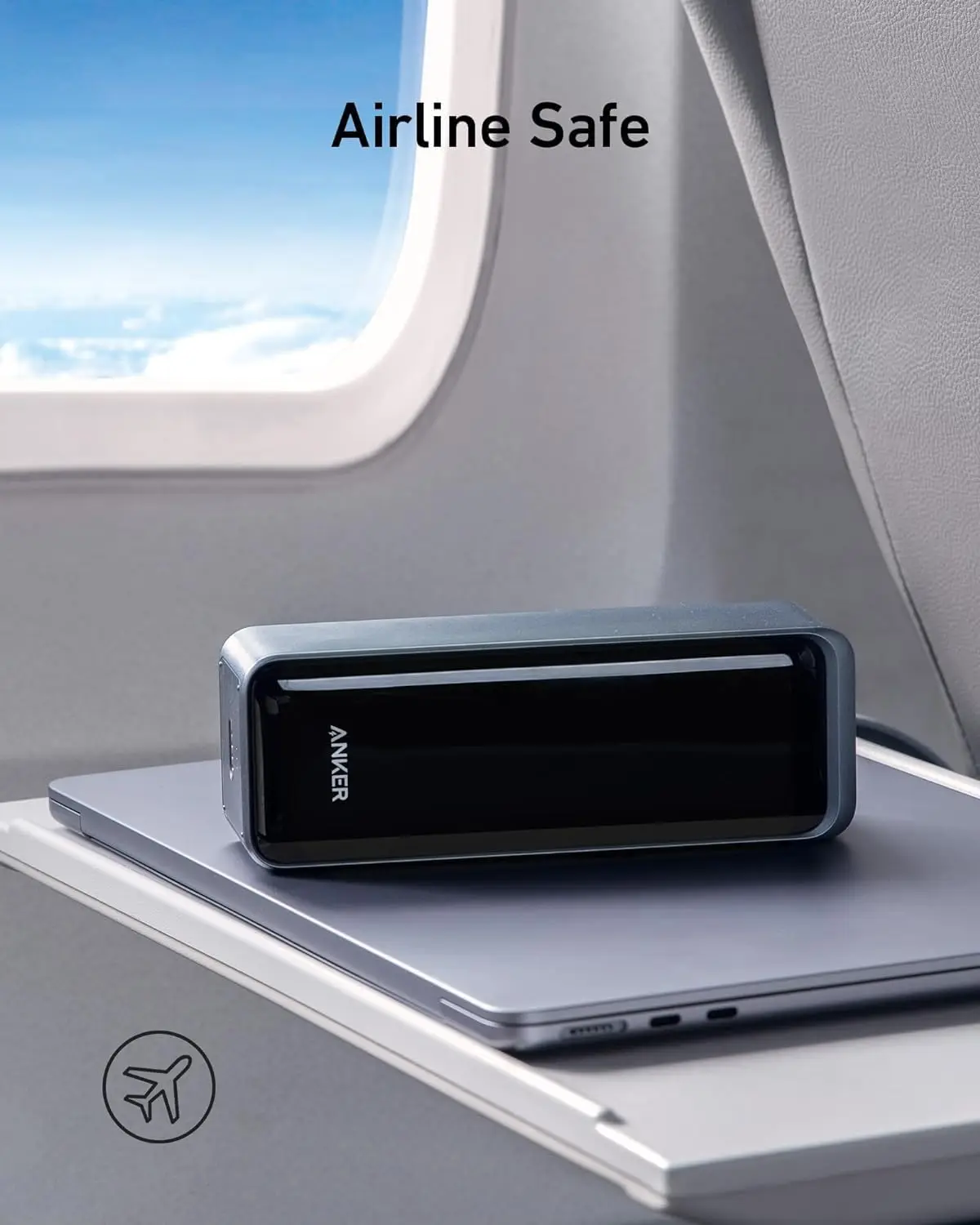 

Prime Power Bank, 3-портовое портативное зарядное устройство емкостью 250 Вт, 27,650 мАч для путешествий, одобренное TSA, Smart App,