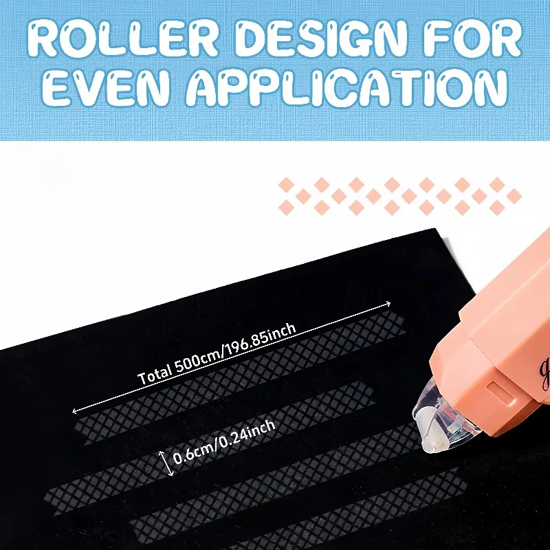 4pcs Gradient Color Glue Tape, Pen Type Double Sided Adhesive Tape Roller Dispenser Runner, for Memo Diary DIY Handwork view 3