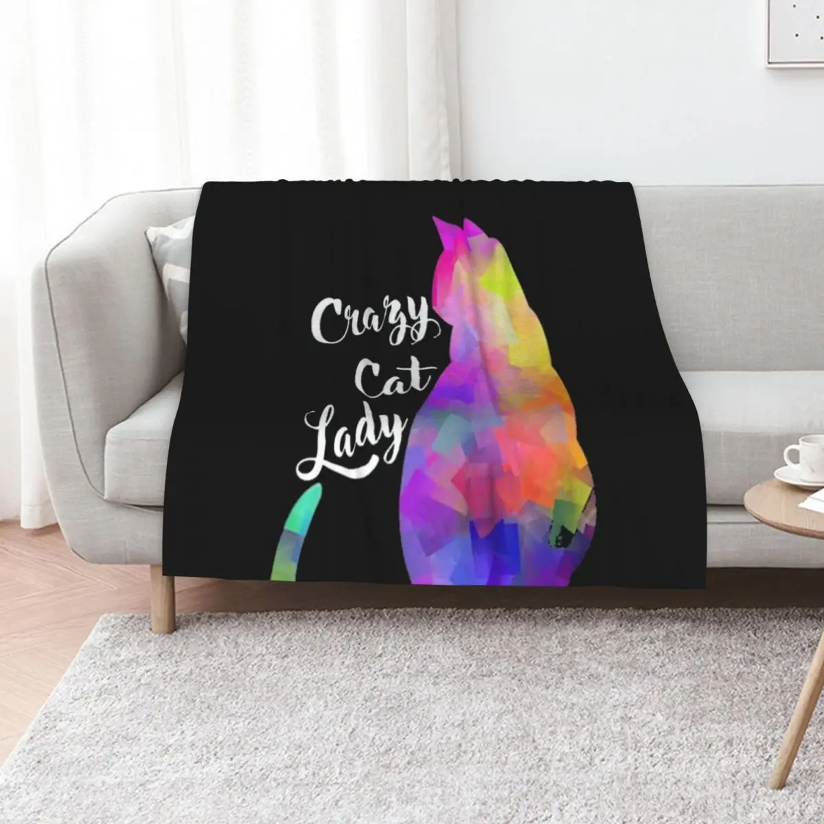 Crazy Cat Lady Throw Blanket Luxury Throw Soft Plush Plaid Travel Baby Large heavy to sleep Blankets