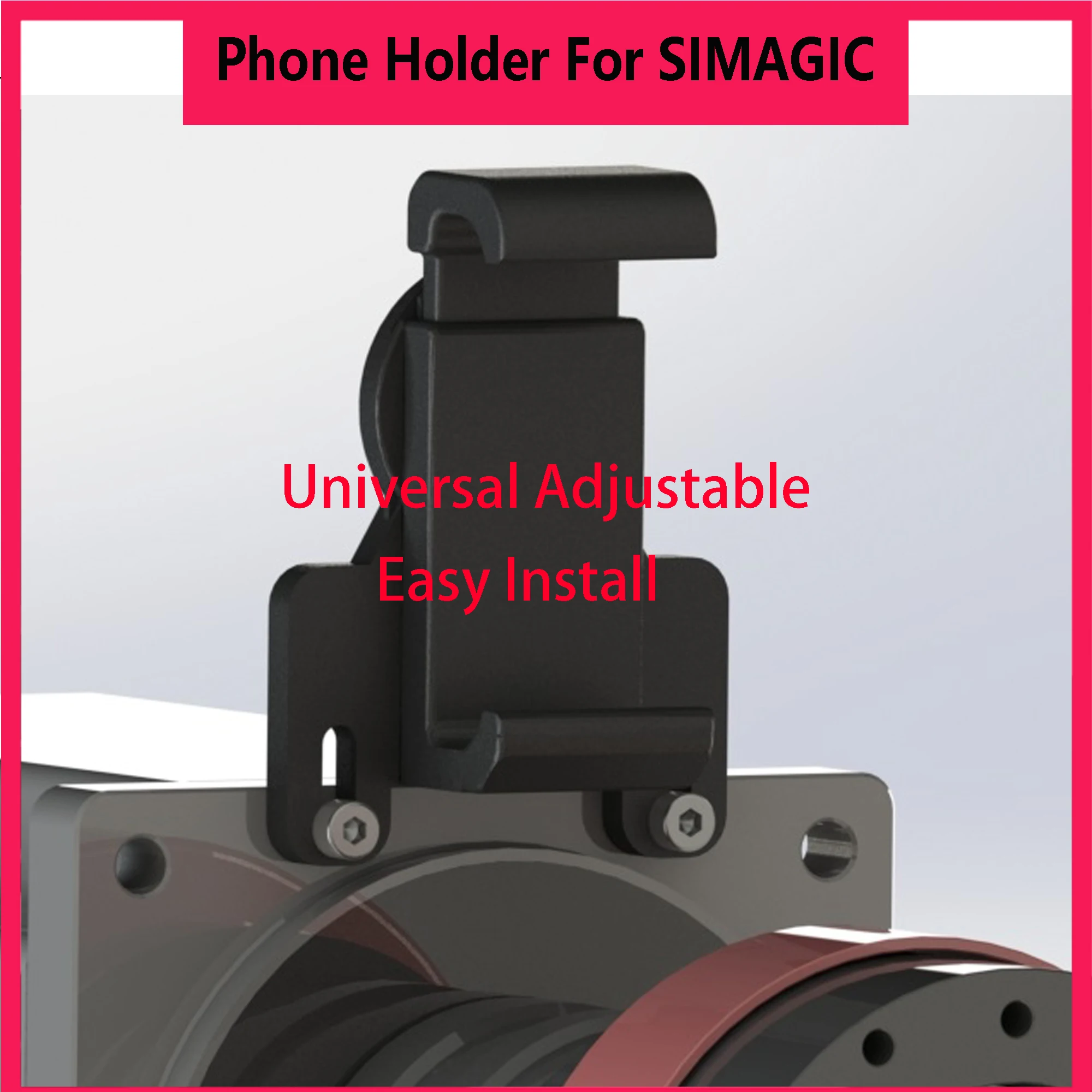 SIMPUSH Universal-Handyhalterung, kompatibel mit SIMAGIC BASE – stabile Klemme, einfache