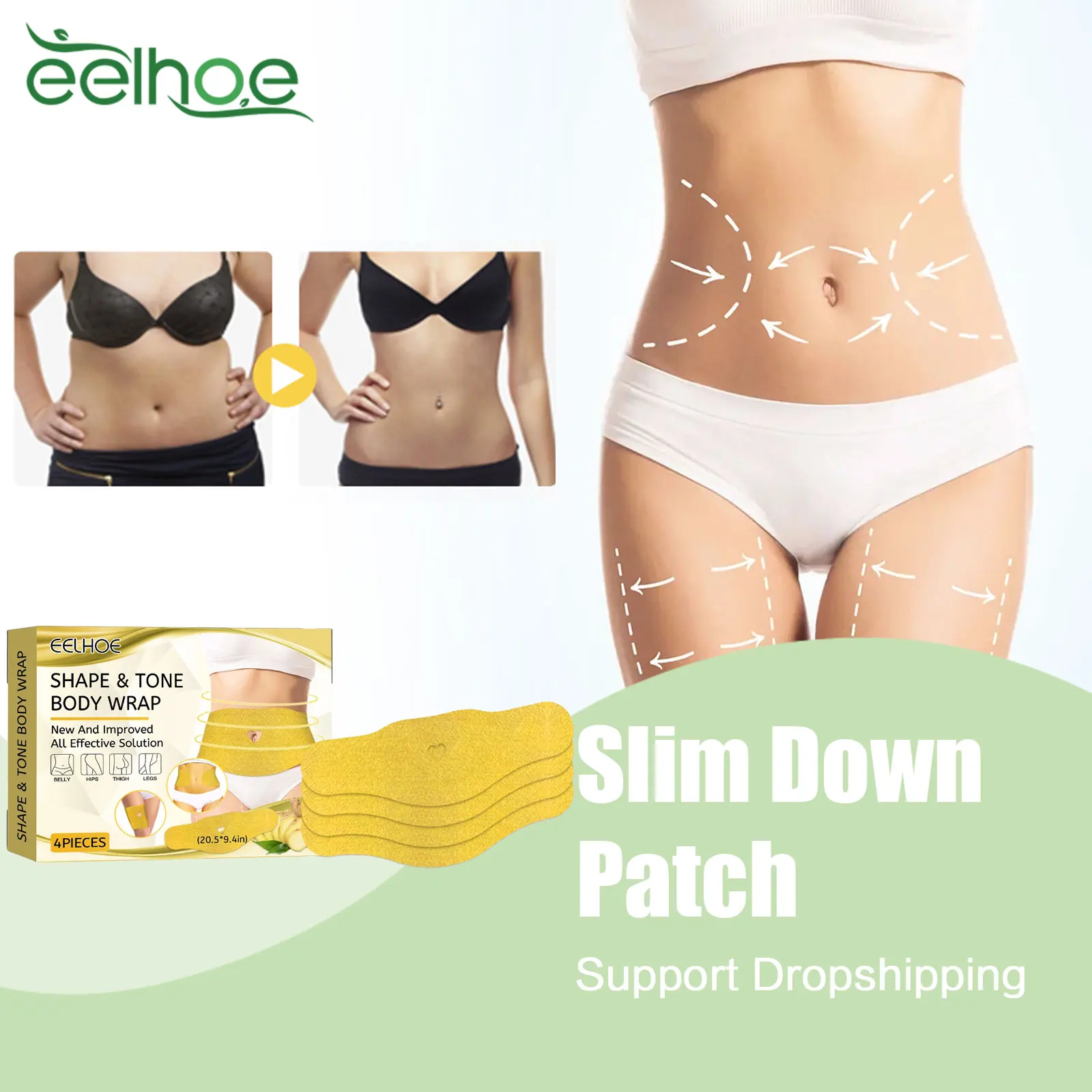 

Fat Burning Navel Patch Body Sculpting Break Down Belly Fat Abdomen Slimming Thin Arm Leg Burner Tummy Cellulite Firming Patch