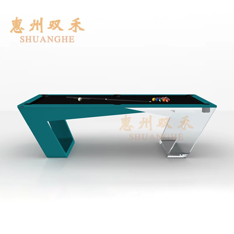 American Pool Table, 9-Ball, Solid Wood, High-End Commercial Billiard Table for Luxury Home and Showroom Use