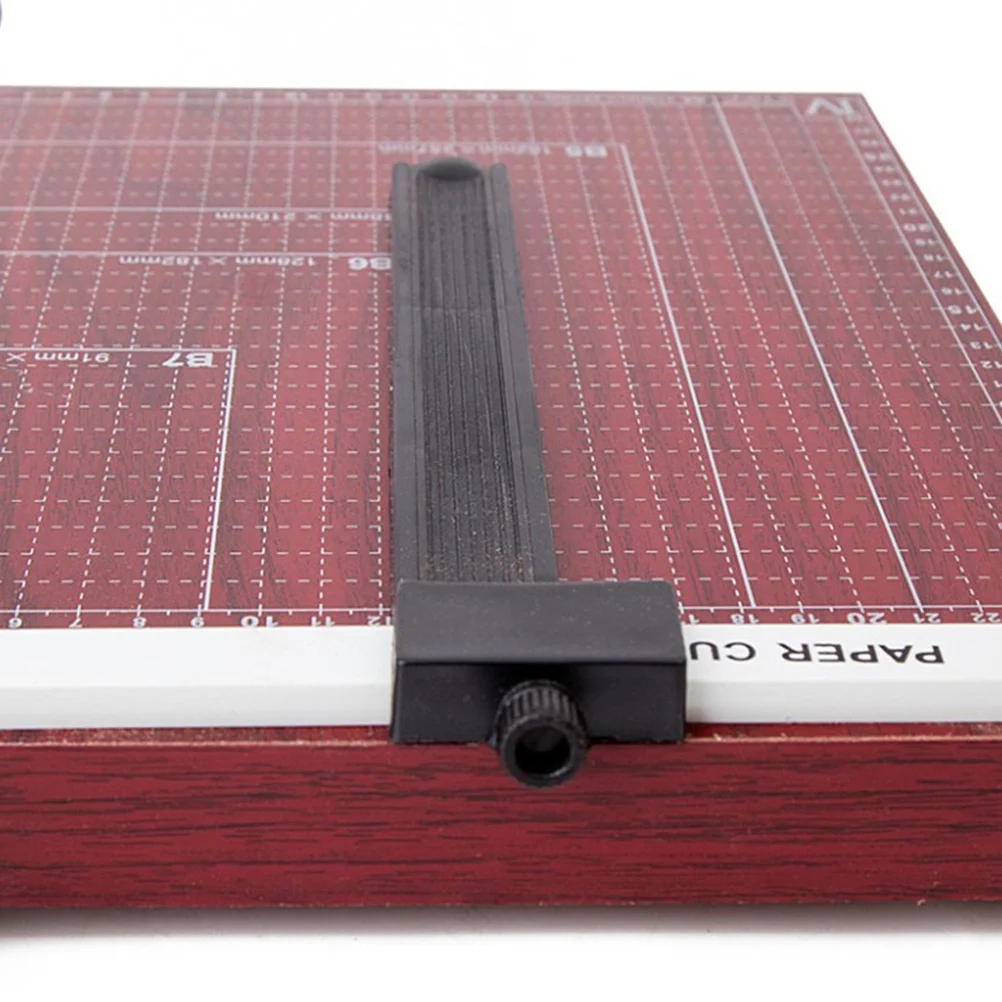 

Paper Cutter A4 Photo Guillotine Paper Trimmer Heavy Duty Metal Base Accurate Cutting Office School Gridded Base