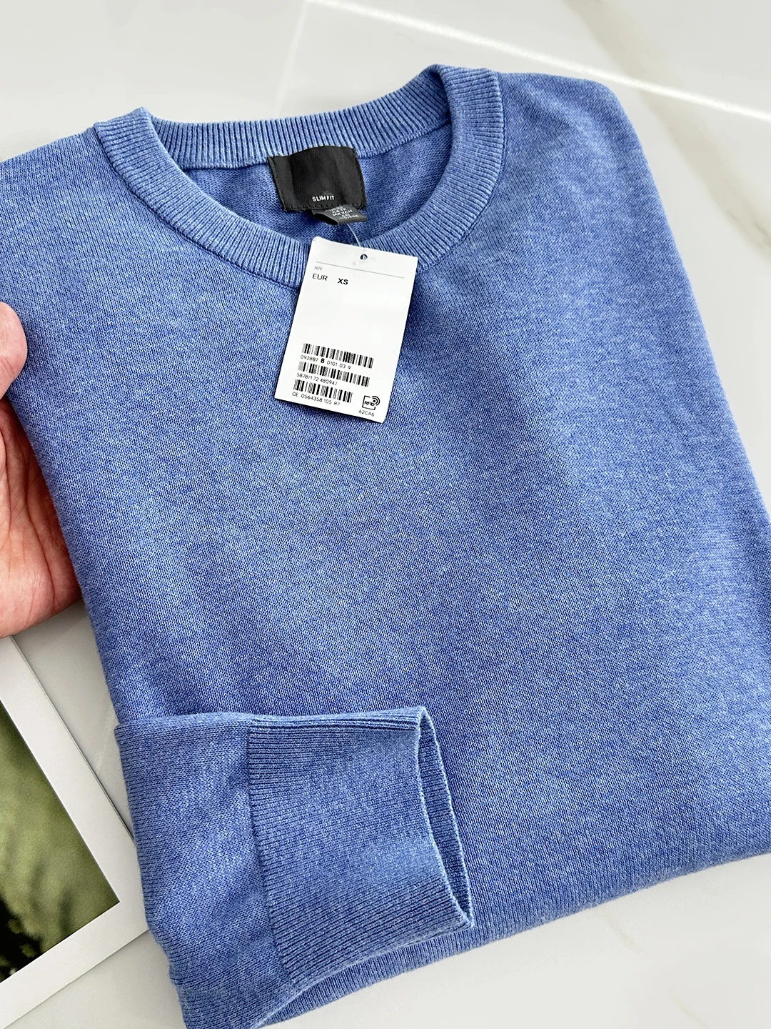 

Busin Casual Cotton Blend Men's Knitted Sweater Thin Breathable Long Sve round Ne Top for Commuting And Autumn Wear