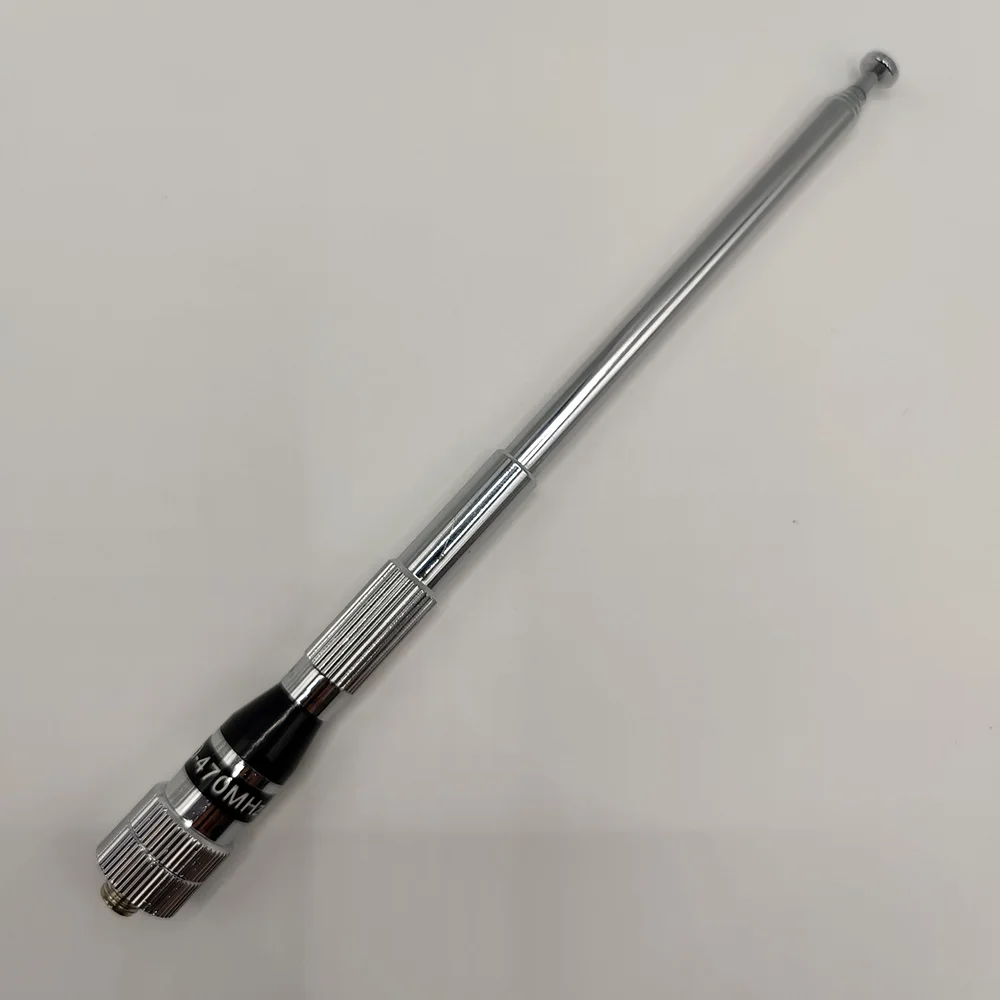 Walkie-Talkie Antenna SMA-F Foldable Extendable Stainless Steel Antenna 400-470MHZ High Gain Antennas Baofeng Accessories