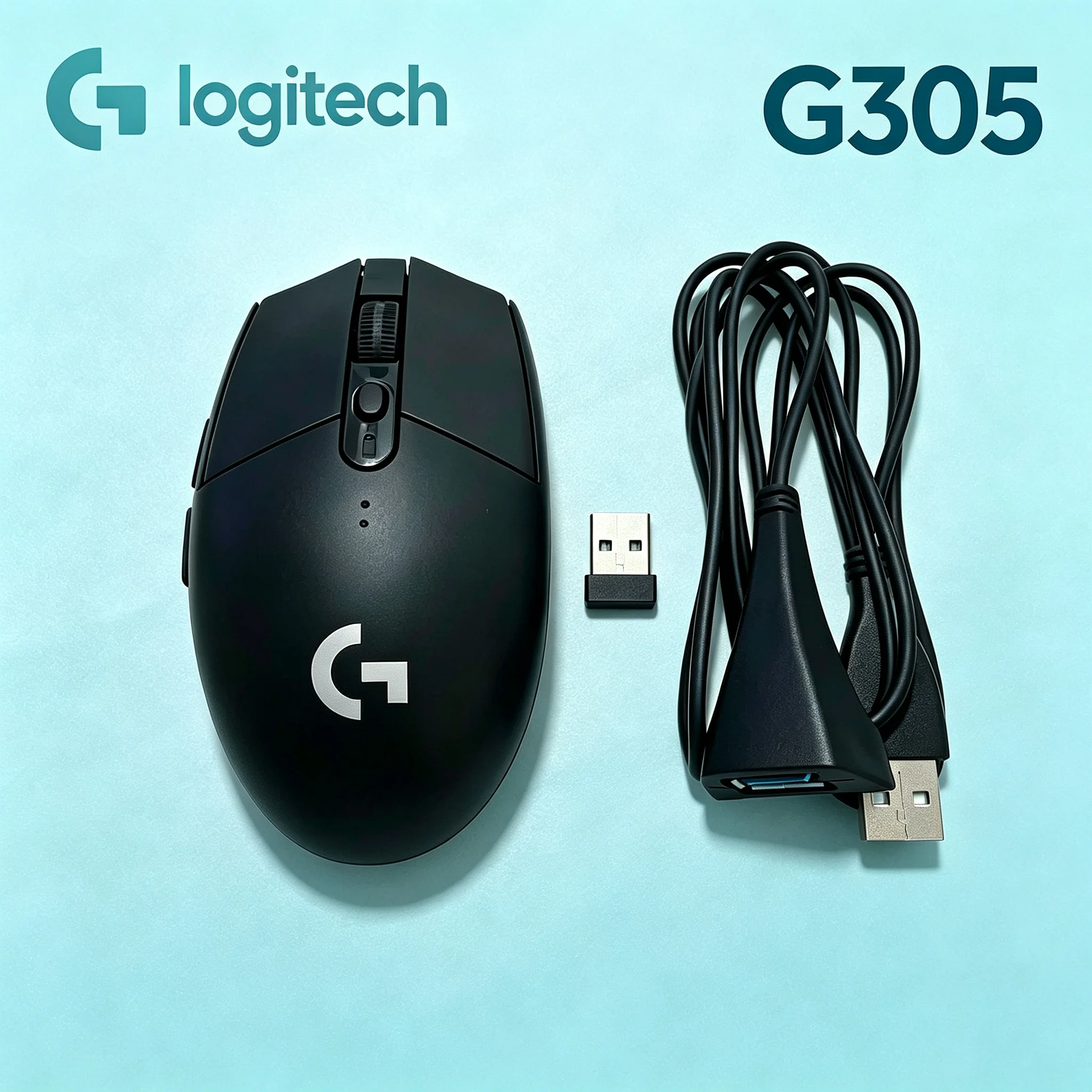 Logitech G305 LIGHTSPEED Gaming Mice For FPS MOBA Players, USB Extension Cable Delivers Stable Wireless Connection, Perfect For
