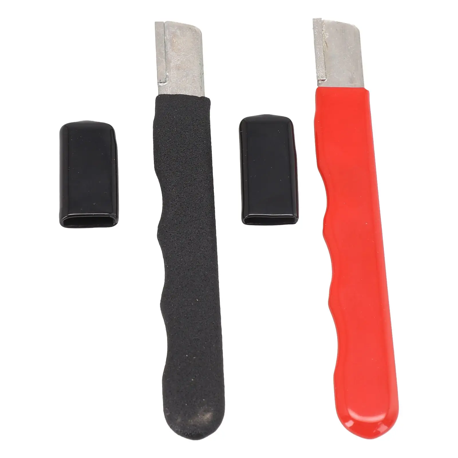 2pcs Pruning Sharpening Stone Garden Shear Scissors Sharpener With Lid Pocket Scissors Sharpener Length 128mm Hand Tools