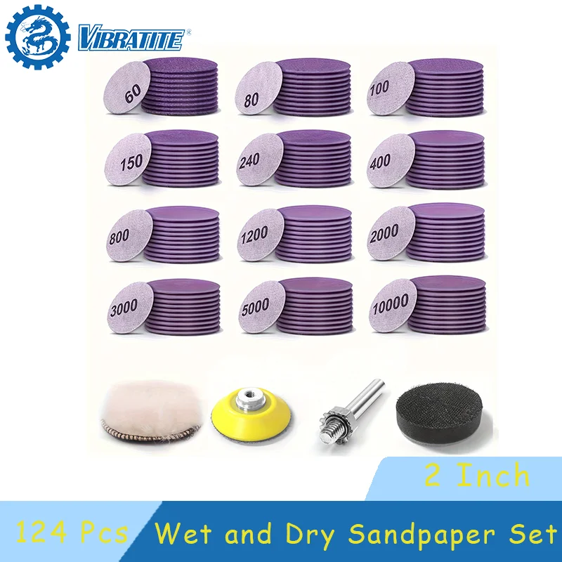 124 Pcs 2 Inch Wet … - image