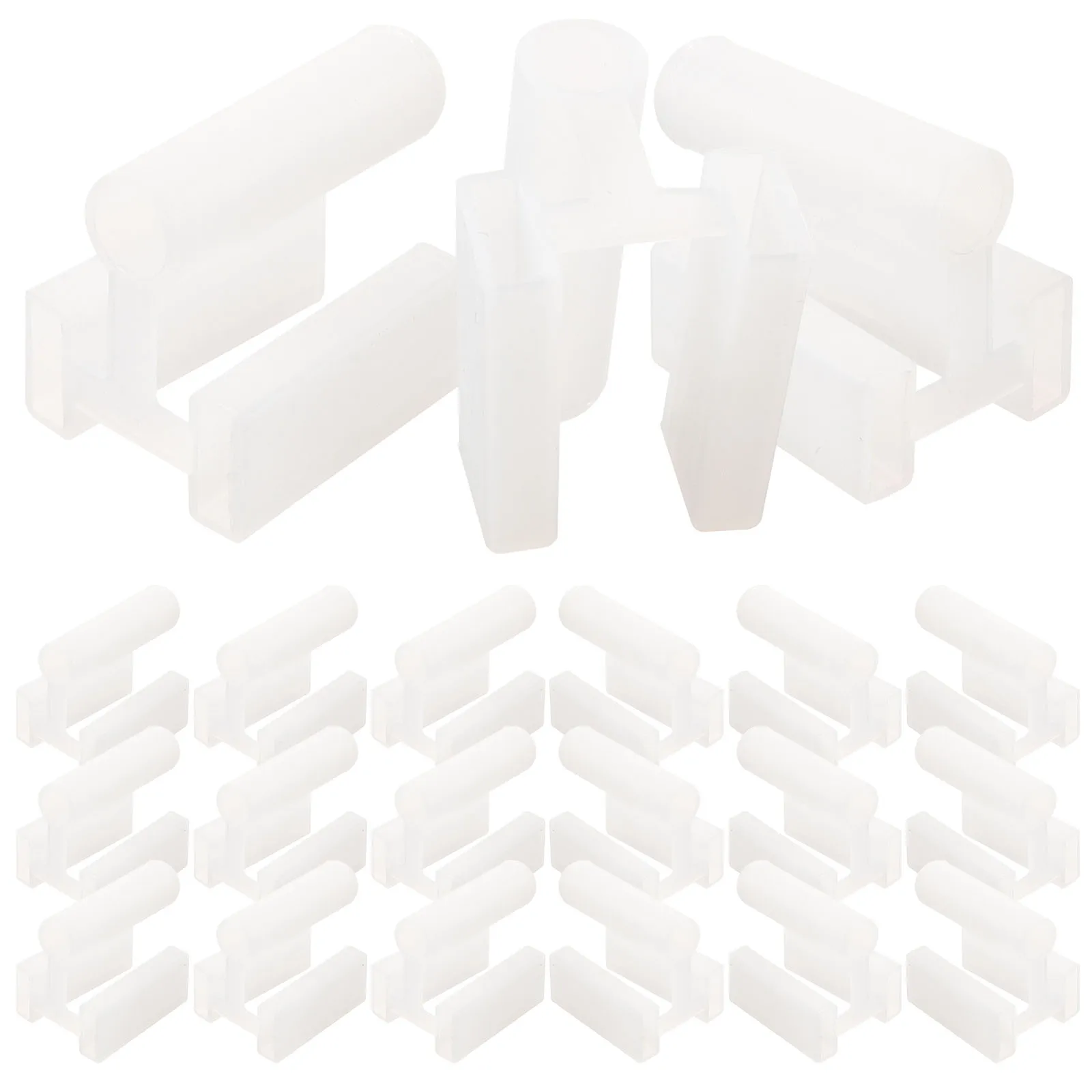 100pcs Child Proof Outlet Protector Plug Cover Safety Office 3 Prong Plastic Covers Electrical Power Outlets Socket