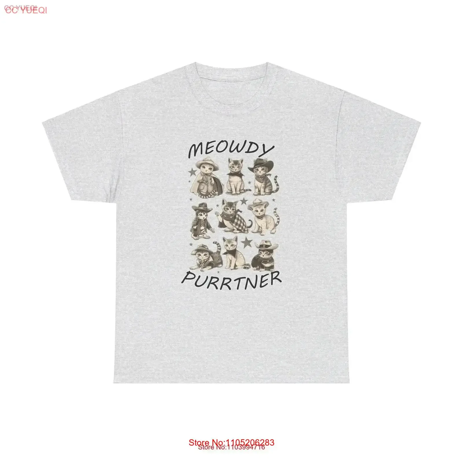 

Винтажная футболка 90-х годов Cobwoy Cat Meowdy Purrtner в стиле ретро Kitten Nature Lovers Relaxed Adult Funny s vintage Washed homme Универсальная