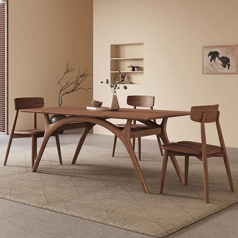 

Wood Office Dining Table Coffee Chairs Kitchen Console Dining Table Conference Modern Nordic Study Muebles Living Room Furniture