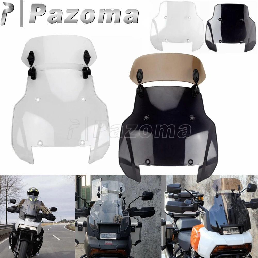 

Front Screen Windshield Windscreen Cover w/ Extension Wind Deflector Spoiler For Harley Pan America 1250 RA1250 RA1250S 2021 -up