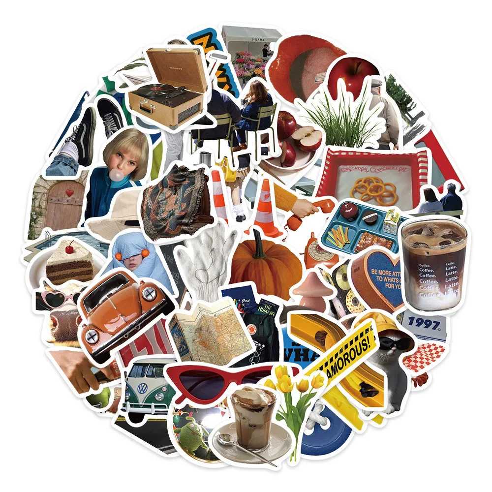 63 قطعة من ملصقات الطراز الأوروبية والأمريكية العتيقة - شارات زخرفية مقاومة للماء لتسجيل أجهزة الكمبيوتر المحمولة ومتجر YourLife #2