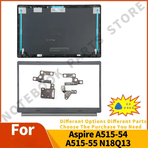 Imagen 1 del producto Aluminio Original para Aspire 5 A515-54 a515-53 A515-55 A515-55G S50-51 N18Q13 tapa trasera LCD cubierta trasera bisagras de bisel