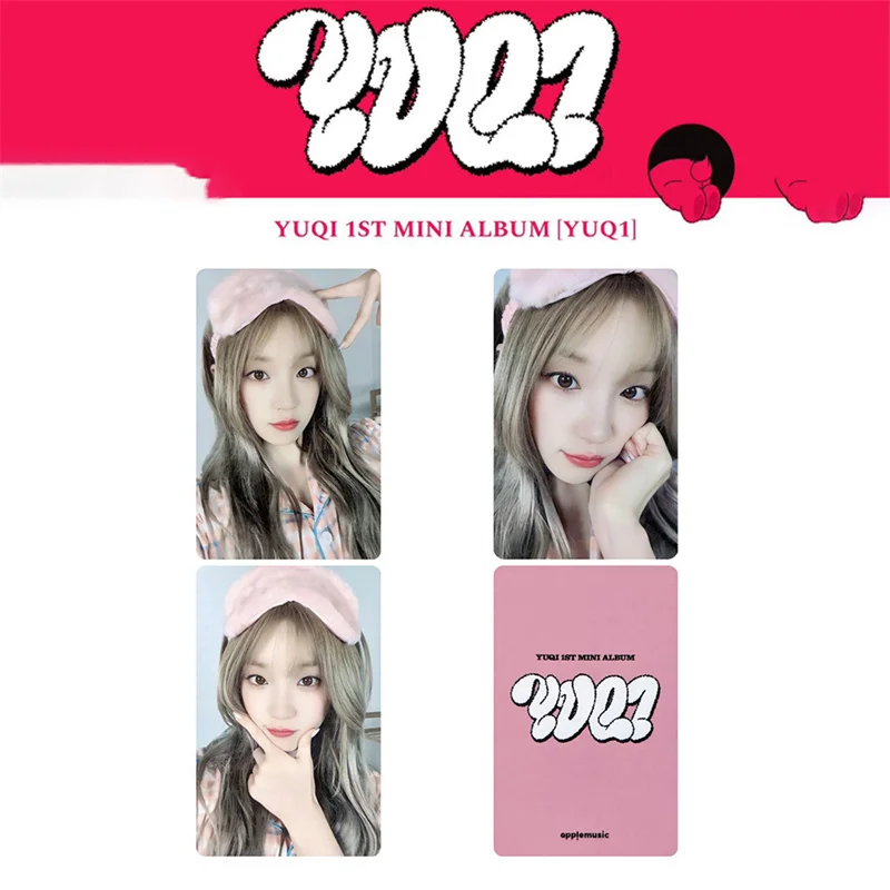 1pc 2pc 3pcs/set KPOP Gidle Song Yuqi Album 1st Mini Album YUQ1 Support Small CardLOMO Card K4 Special EVENT Postcard Photo Card