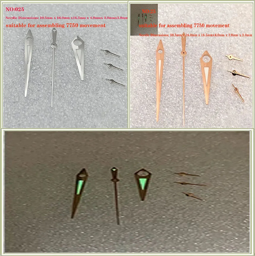 新しいt035.4シリーズは、7750の移動ポインター、時間分の手、6本の針、小さな2番目のハンド025に適しています