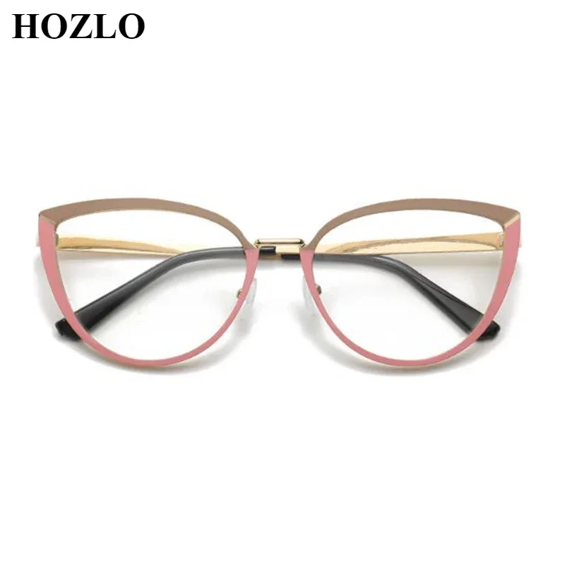 

Fashion Metal Women Cat Eyes Anti Blue Light Myopia Prescription Glasses Female Nearsighted Spectacles Shortsighted Eyeglasses