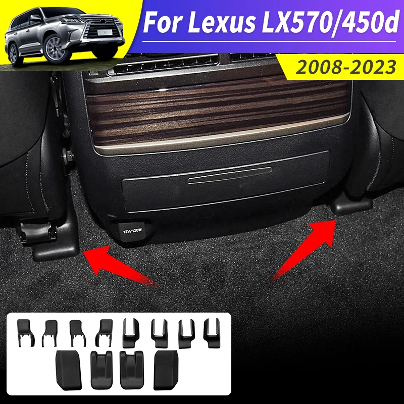

For Lexus LX570 450d Seat Track Protective Cover Interior upgraded Accessories Seat Guide Rail Front and Rear Covers 2008-2023