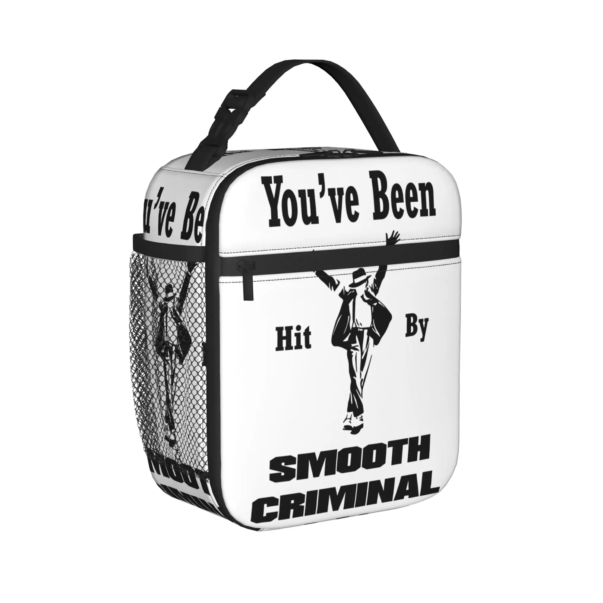 Vintage MJ king of pop Smooth Insulated Lunch Bag Large Meal Container Cooler Bag Tote Lunch Box Work  Travel Men Women
