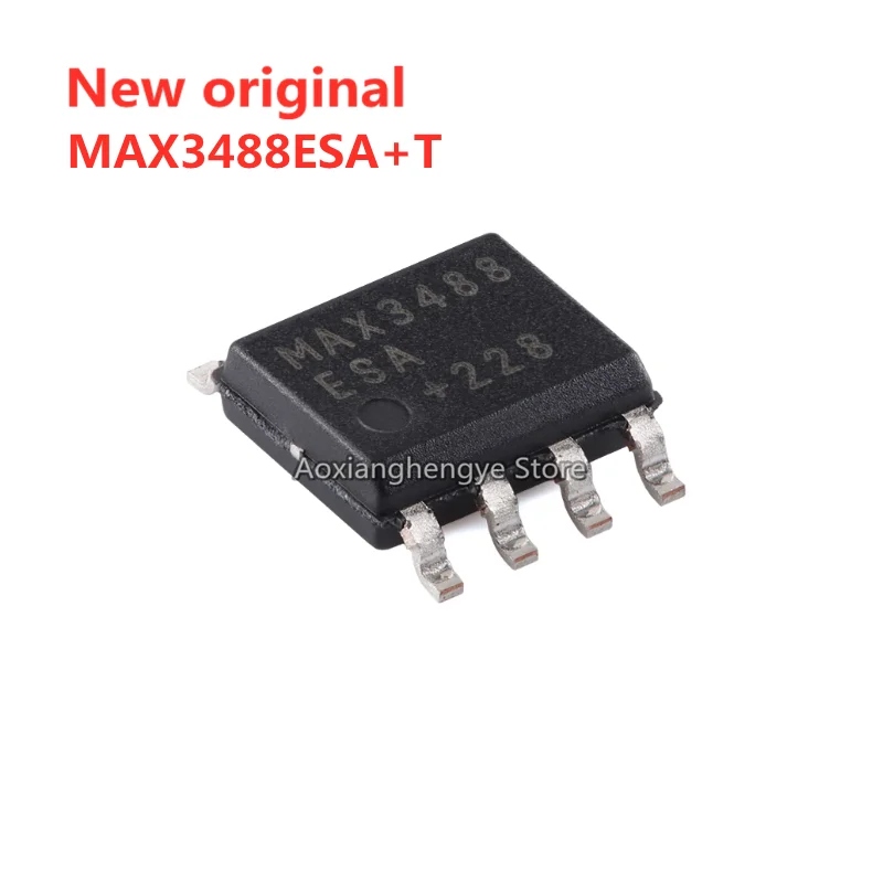 5PCS MAX3488ESA+T MAX3488ESA MAX3488EESA+T MAX3488EESA SOP8 250Kbps 3.3V powered 250Kbps transceiver RS-485/RS-422 chip