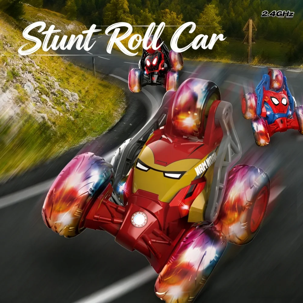 

Genuine The Avengers RC Car Remote Control Toy Iron Man Spider-Man Superhero Themed Racing Car for Boys Holiday Present Gifts
