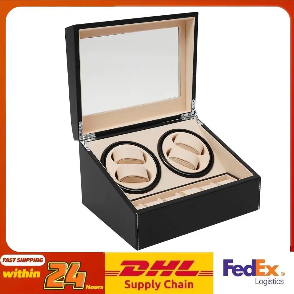 

Watch Display Case 10 Space Rotating Watch Winder Silent Less 30dB Watch Storage Box Stylish for Watch Collectors Home Sto