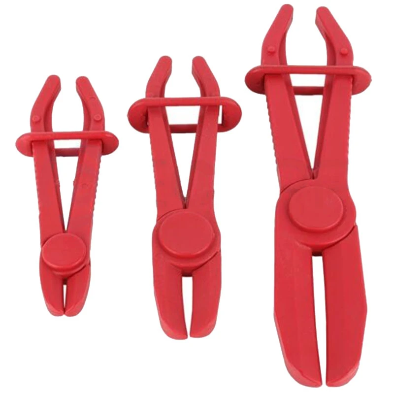 3PC Flexible Hose Line Clamps Hose Pinch Off Pliers Set Radiator Brake Fuel Pipe Car Tools