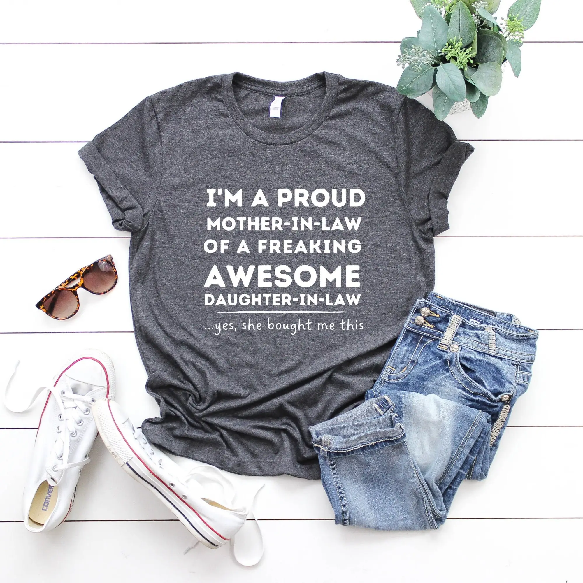 Mother In Law T Shirt S I Am A Proud Of Freaking Awesome Daughter