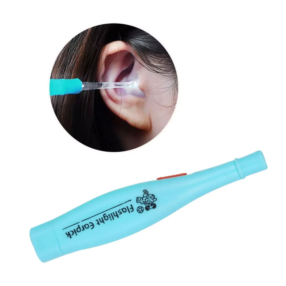 

1Set Tonsil Stone Remover Tool LED Light Earpick Stainless Steel Earwax Remover 3 Tips Irrigator Clean Ear Care Wax Cleaning