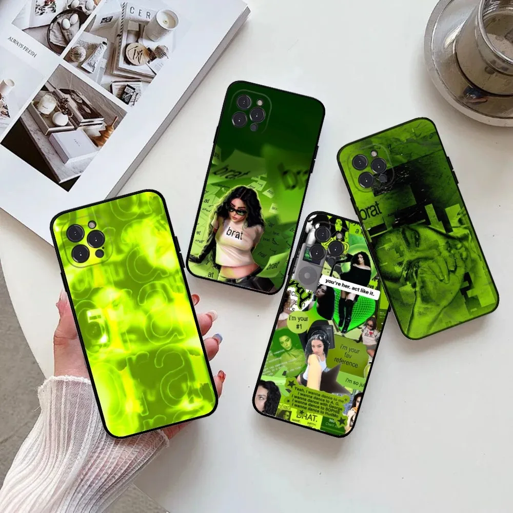 

Singer C-Charli X-XCX Phone Case for IPhone 15,14,13,12,11 Pro Max Mini 8,7 Plus SE2 X XR XS MAX Silcone Soft Covers
