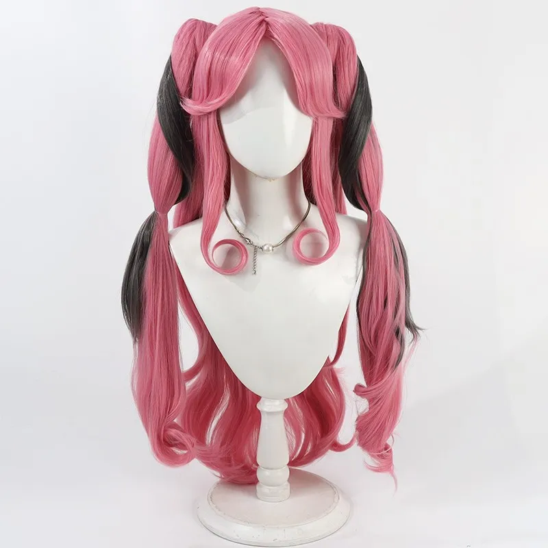 Futari wa Pretty Cure Cure Kiss Meroron Cosplay Wig Halloween Party Prop Synthetic Hair Heat Resistant Fiber + Wig Cap