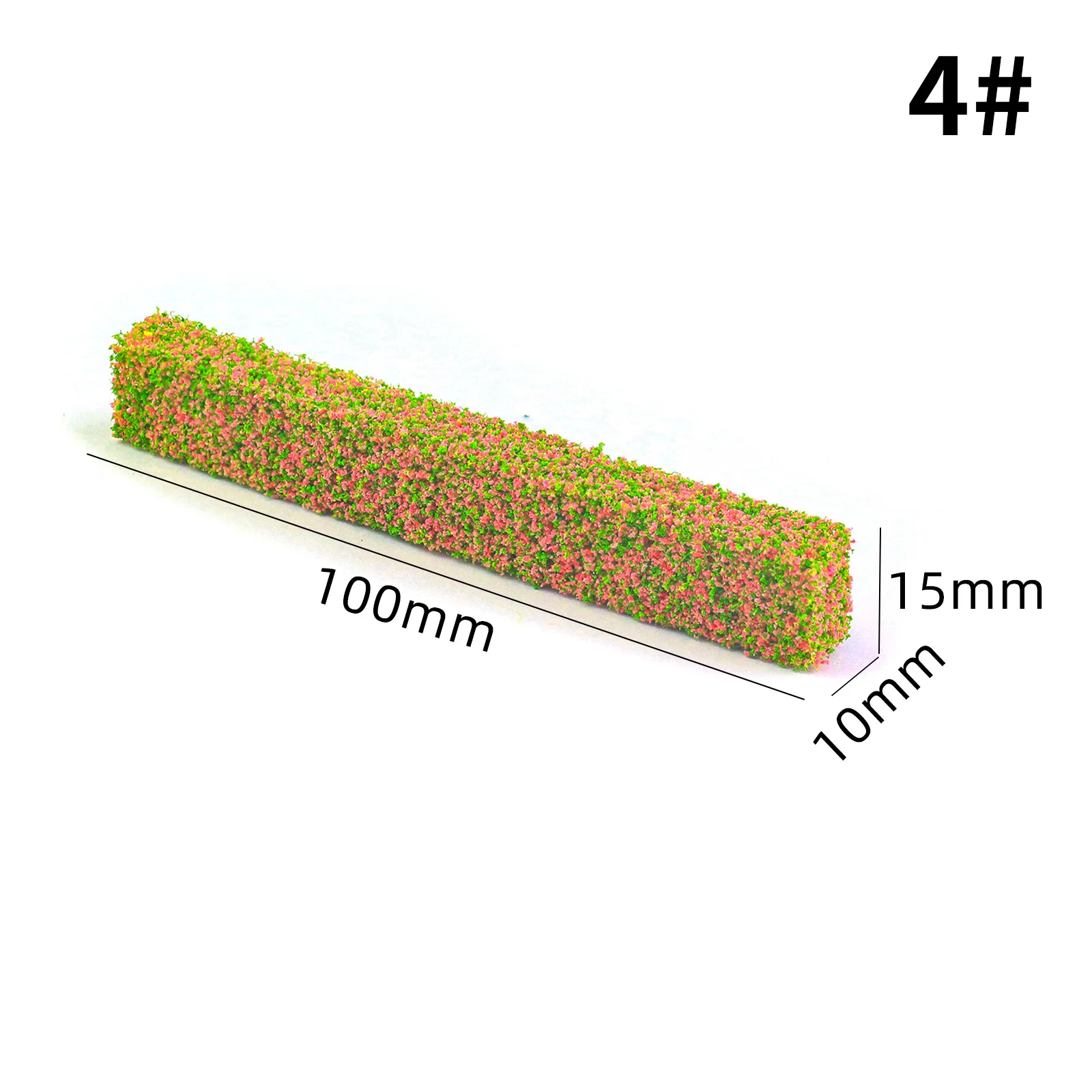 10 cm lange Strauchstreifen-Grasmodellbausätze für die Herstellung von Sandtischmodellen, Materialien für den Außenbereich, Straßenstrauch-Landschaftsdiorama, 10 Stück – Detail 5