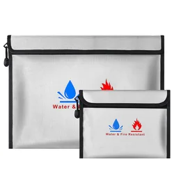 Fireproof Document Bag High Fiberglass Document Water Fireproof Bag Important A4 Paper File