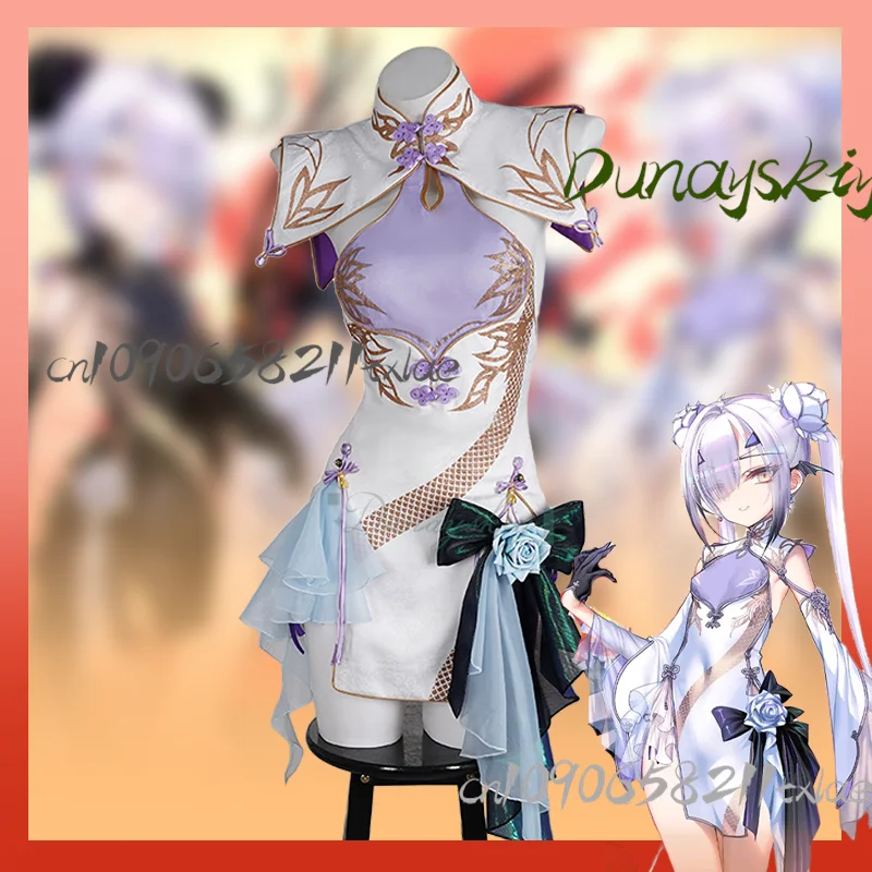 게임 Fate/Grand Order FGO Fairy Knight Lancelot Melusine cheongsam 게임 정장 유니폼 코스프레 의상 할로윈 파티 여성용