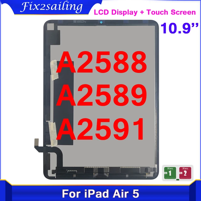 IPad Air 5 A2588 LCD Screen Digitizer Replacement, Black WiFi Version buy