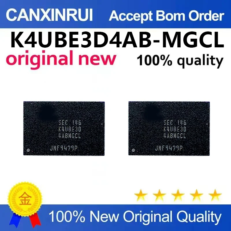 （5pcs-100pcs）Original stock K4UBE3D4AB-MGCL BGA200 packaged LPDDR4 memory chip