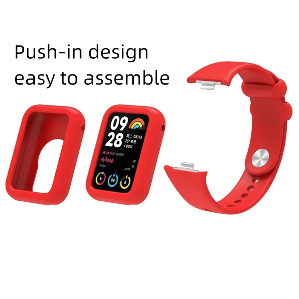 جراب واقي من البولي يورثين الحراري لنطاق شاومي مي باند ، غطاء واقي بإطار ناعم لـ Mi Band 8 Pro و 8 Pro #4
